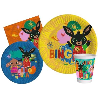 Ciao Tableware Party Pack Bing Sketch for 8 people (44 pcs: 8 plates Ø23cm, 8 plates Ø18cm, 8 cups 250ml, 20 napkins 33x33cm) in eco-friendly compostable paper Ciao Tableware Party Pack Bing Sketch for 8 people (44 pcs: 8 plates Ø23cm, 8 plates Ø18cm, 8 cups 250ml, 20 napkins 33x33cm) in eco-friendly compostable paper