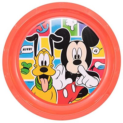 Stor Mickey Mouse herbruikbaar kinderbord van kunststof Stor Mickey Mouse herbruikbaar kinderbord van kunststof