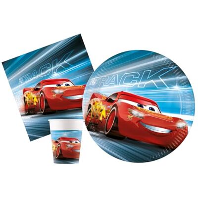 Ciao Tableware Party Pack Disney Cars Victory is Mine for 8 people (36 pcs: 8 plates Ø23cm, 8 cups 200ml, 20 napkins 33x33cm) in eco-friendly compostable FSC paper Ciao Tableware Party Pack Disney Cars Victory is Mine for 8 people (36 pcs: 8 plates Ø23cm, 8 cups 200ml, 20 napkins 33x33cm) in eco-friendly compostable FSC paper