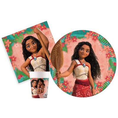 Ciao Tableware Party Pack Disney Moana Sailing Spirit for 24 people (88 pcs: 24 plates Ø23cm, 24 cups 200ml, 40 napkins 33x33cm) in eco-friendly compostable FSC paper Ciao Tableware Party Pack Disney Moana Sailing Spirit for 24 people (88 pcs: 24 plates Ø23cm, 24 cups 200ml, 40 napkins 33x33cm) in eco-friendly compostable FSC paper