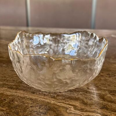 TEA SOUL Kristallen kom met gouden rand voor theeceremonie elegantie en functionaliteit voor een perfecte theeceremonie Echt kristal 730 ml TEA SOUL Kristallen kom met gouden rand voor theeceremonie elegantie en functionaliteit voor een perfecte theeceremonie Echt kristal 730 ml