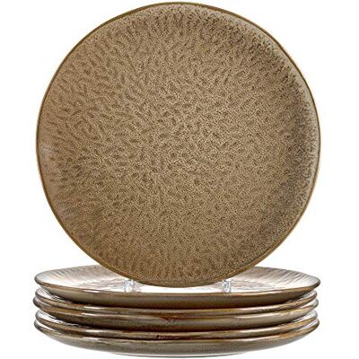 Leonardo HOME 018537 MATERA Set van 6 borden, keramiek, beige Leonardo HOME 018537 MATERA Set van 6 borden, keramiek, beige