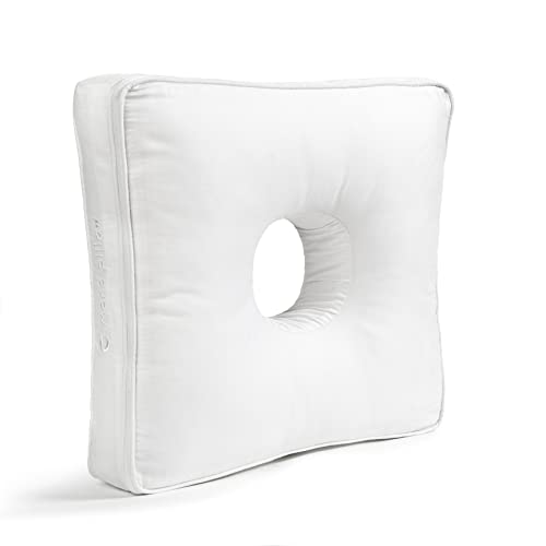 Mono Pillow Een kleine zijslaper donut kussen met een gat