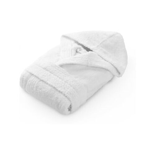 Top Towel Badjas voor meisjes, badjas voor kinderen, 100% katoen, badstof, 450 g, 14 tot 16 jaar, wit