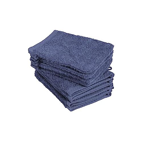 BaSaTex 10-pack washandjes, washandjes afmeting 15x21 cm 100% katoen