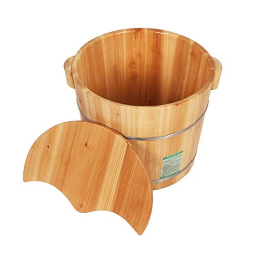 UnloU ZILOOK Houten Voetenbademmer Houten Emmer Voetenspa, Voetenbademmer, Voetenbademmer voor Voetenbad, Massage, Spa, Sauna, Soak (Maat: A) (B) Super eenvoudig te gebruiken Decoratie Fast