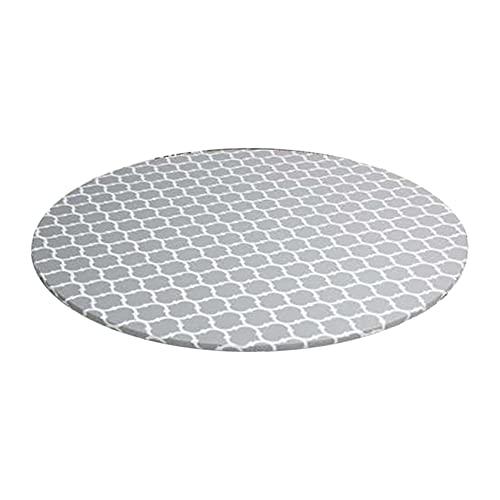 Janasiba Rond tafelkleed met elastisch waterdicht oliebestendig pvc-tafelkleed, afwasbaar tafelkleed voor binnen en buiten