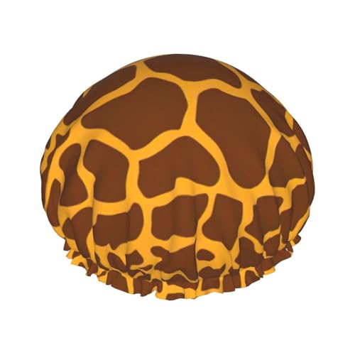 YQxwJL Giraffe Print Douchemutsen voor Vrouwen, Herbruikbare Douchemuts, Haar Cap voor Douche, Antislip Leuke Douchemuts, Vakantie Cadeau