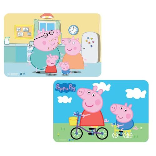 NEU Peppa Pig Pig Pig, tafelonderlegger, placemats, schilderonderlegger, kneedonderlegger, eetonderlegger, (bonte set nr. 2)