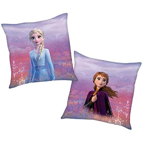 Herding Anna & Elsa   Kinderkussen 40 x 40 cm   Disney Frozen II   Kussens gooien