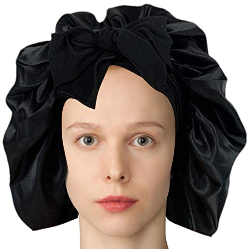 Gomice Haarkap,Verstelbare zijden haarband   Silk Bonnet Hair Bonnet, Hair Cover Bonnett, Hair Bonnets for Women, Sleep Cap for Natural Hair