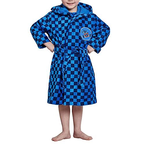 Schiesser jongens badjas badjas, blauw, 116 cm