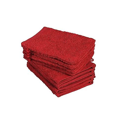 BaSaTex 10-pack washandjes, washandjes afmeting 15x21 cm 100% katoen