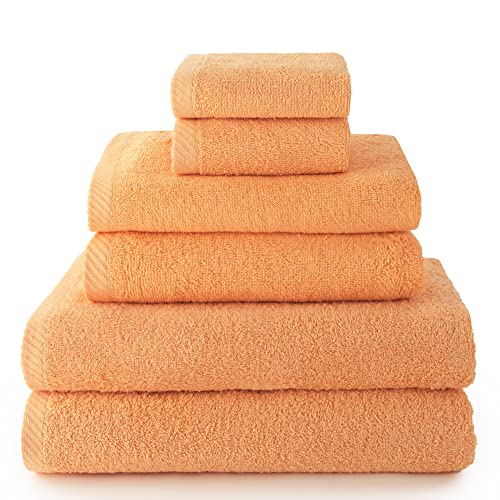 Top Towels Handdoekenset 2 handdoeken, 2 badhanddoeken en 2 bidedoeken 100% katoen 500 g/m7