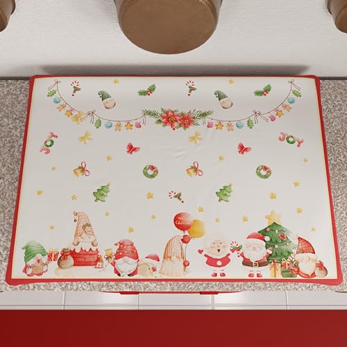 PETTI Artigiani Italiani Kookplaatafdekking voor Kerstmis, 50 x 70 cm, fornuisafdekking, Gnomo, 100% Made in Italy