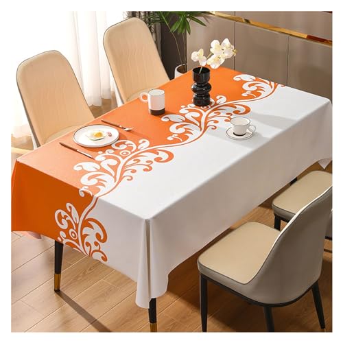 CLAUNEL Tafelkleden PVC-tafelkleden Niet-wasbare rechthoekige tafelkleden Salontafel Matten Tafelkleden Wasbaar Tafelkleed (Color : 3, Size : 100x160cm)