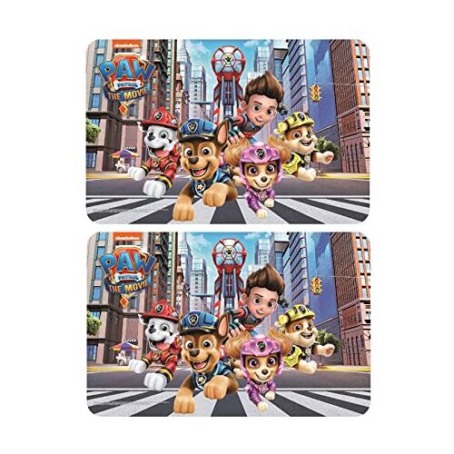 NEU Paw Patrol, tafelonderlegger, placemats, schilderonderlegger, deegonderlegger, eetonderlegger (meerkleurige set nr. 1), 2 stuks