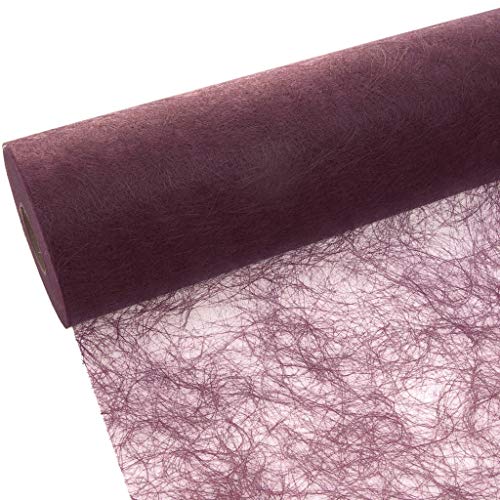 Deko AS GmbH Sizoflor tafelband bordeaux 30 cm rol 25 meter 60 011-R