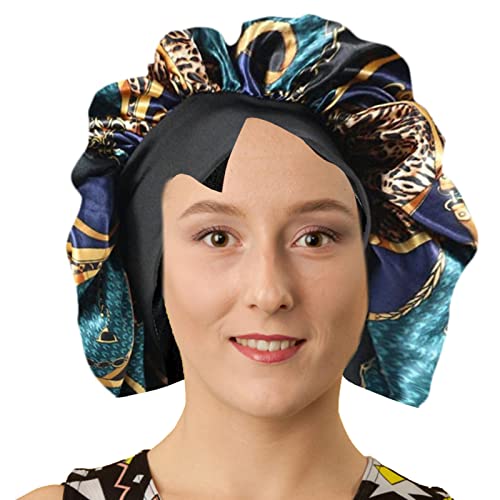 Gomice Zijden muts Verstelbare vlinderdas satijnen motorkap,Silk Bonnet Hair Bonnet, Hair Cover Bonnett, Hair Bonnets for Women, Sleep Cap for Natural Hair