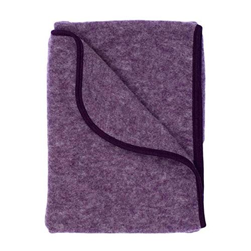 Cosilana , Fleece decken, 60% biologische wol, 40% biologische katoen (violet melange)