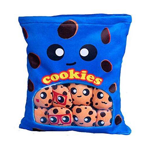 APANSHJY Koekjes Pluche Kussen Bladerdeeg Snackkussen Koekjeskussen Leuk Snackkussen Knuffelpoppen Pudding Slaapbankdecoratie (Color : Type 7, Size : 38x45cm)