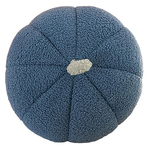 PEKJI Pompoenkussens, vloerkussens voor volwassenen, grote ronde vloerkussens voor yoga woonkamer Tatami zitten(blue,13.7in)