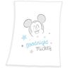 Klaus Herding GmbH Herding Disney's Mickey Mouse Microvezeldeken, polyester, wit, 75 x 100 cm