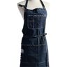 ASADFDAA Chefkok schort Denim Bib Schort Cafe Barista Barman Pastry Chef Uniform Restaurant Bistro Hotel Waitmaff Florist werk Schort (Color : Dark Blue)