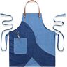 ASADFDAA Chefkok schort Kitchen Denim Apron Ladies Pocket Barber Shop Painting Adult Restaurant Apron