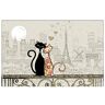 KIUB Tafelset Paris Eiffeltoren motief: verliefde katten