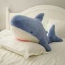 LfrAnk Leuke gigantische walvis pluche speelgoed zeedier gevuld omhelzing haai kussen vloer kussen kindercadeaus 60cm 2