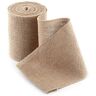 Hztyyier Hessische Jute, 10 M Geweven Rustieke Hessische Jute Jute Stof Lint Tafelloper Bruiloft Decoraties voor Feesten (15CM)