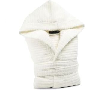Caleffi Badjas met capuchon Stripe 100% natuurlijk katoen 420 g Caleffi Badjas met capuchon Stripe 100% natuurlijk katoen 420 g