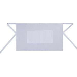 MISEMIYA Kort schort met zak, 40 x 70 mm (10 stuks), uniseks, Wit, 40mmx70mm MISEMIYA Kort schort met zak, 40 x 70 mm (10 stuks), uniseks, Wit, 40mmx70mm