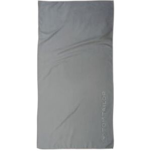TOM TAILOR fitnesshanddoek, 70 x 140 cm, 80% polyester, 20% polyamide/microvezel, met fijne stiksels en logo in reliëf, sporthanddoek grijs (Moody Grey) TOM TAILOR fitnesshanddoek, 70 x 140 cm, 80% polyester, 20% polyamide/microvezel, met fijne stiksels en logo in reliëf, sporthanddoek grijs (Moody Grey)