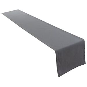 Lemos Home katoenen tafelloper - 40 x 250 cm - Tafelkleed - Antraciet Lemos Home katoenen tafelloper - 40 x 250 cm - Tafelkleed - Antraciet