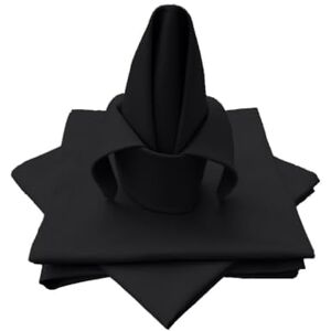 Lemos Home Hoogwaardige stoffen servetten tafelkleed 4 stuks van 100% katoen collectie concept, kleur en grootte naar keuze (stoffen servetten set van 4-45x45cm, zwart) Lemos Home Hoogwaardige stoffen servetten tafelkleed 4 stuks van 100% katoen collectie concept, kleur en grootte naar keuze (stoffen servetten set van 4-45x45cm, zwart)