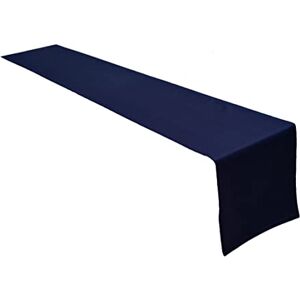 Lemos Home Hoogwaardige tafelloper, tafellinnen van 100% katoen, collectie concept, kleur en grootte naar keuze (tafelloper 40x200cm, marineblauw) Lemos Home Hoogwaardige tafelloper, tafellinnen van 100% katoen, collectie concept, kleur en grootte naar keuze (tafelloper 40x200cm, marineblauw)