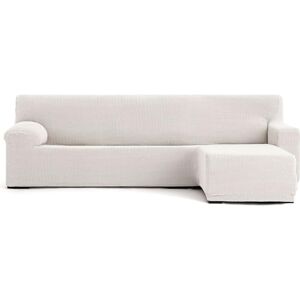ECOMMERC3 Bankhoes voor chaise longue, kort hoekdeel rechts, super elastisch, bi-elastisch, chaise long, kleur ecru met schuimstoffen en elastieken voor aanpassing rechts of links ECOMMERC3 Bankhoes voor chaise longue, kort hoekdeel rechts, super elastisch, bi-elastisch, chaise long, kleur ecru met schuimstoffen en elastieken voor aanpassing rechts of links