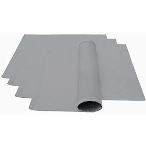 Lemos Home Hoogwaardige placemat 4 stuks van 100% katoen collectie concept, kleur en grootte naar keuze (placemat set van 4-46x36cm, lichtgrijs) Lemos Home Hoogwaardige placemat 4 stuks van 100% katoen collectie concept, kleur en grootte naar keuze (placemat set van 4-46x36cm, lichtgrijs)