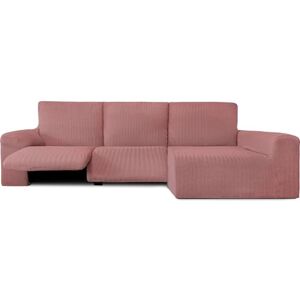 ECOMMERC3 Bankhoes voor chaise longue, lang hoekdeel rechts, met relaxfunctie, roze, bi-elastisch, ademend en eenvoudig aan te brengen, met schuimstoffen en elastieken ECOMMERC3 Bankhoes voor chaise longue, lang hoekdeel rechts, met relaxfunctie, roze, bi-elastisch, ademend en eenvoudig aan te brengen, met schuimstoffen en elastieken