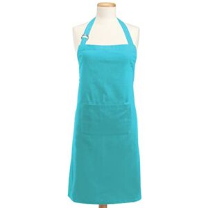 DII 100% katoen, professionele unisex slabbetje, keukenschort, verstelbare nek- en taillebanden, voorzak, duurzaam, comfortabel, perfect om te koken, bakken, BBQ-Aqua DII 100% katoen, professionele unisex slabbetje, keukenschort, verstelbare nek- en taillebanden, voorzak, duurzaam, comfortabel, perfect om te koken, bakken, BBQ-Aqua