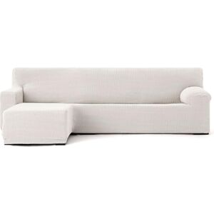ECOMMERC3 Bankhoes voor chaise longue, kort hoekdeel links, zeer elastisch, bi-elastisch, bankovertrek, chaise long, kleur ecru met schuim en elastieken voor aanpassing rechts of links ECOMMERC3 Bankhoes voor chaise longue, kort hoekdeel links, zeer elastisch, bi-elastisch, bankovertrek, chaise long, kleur ecru met schuim en elastieken voor aanpassing rechts of links