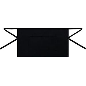 MISEMIYA Uniseks korte schort met zak 40 mm x 70 mm (verpakking van 10 stuks), zwart, 40mmx70mm MISEMIYA Uniseks korte schort met zak 40 mm x 70 mm (verpakking van 10 stuks), zwart, 40mmx70mm