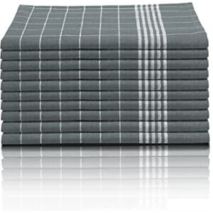 Glart (Exclusive) 48GI2 set van 10 theedoeken/keukendoeken, 50 x 70 cm, 100% kunststof Oeko-TEX Standaard 100, grijs, voorgewassen, doeken voor de keuken en de afwas Glart (Exclusive) 48GI2 set van 10 theedoeken/keukendoeken, 50 x 70 cm, 100% kunststof Oeko-TEX Standaard 100, grijs, voorgewassen, doeken voor de keuken en de afwas