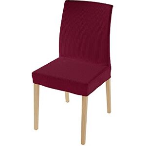 Italian Bed Linen Leslie Stoelhoes met rugleuning, elastisch, eenheidsmaat, bordeaux, 2 stuks Italian Bed Linen Leslie Stoelhoes met rugleuning, elastisch, eenheidsmaat, bordeaux, 2 stuks