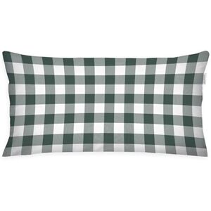 TOM TAILOR flanellen kussenhoes, 40 x 80 cm, 100% katoen/flanel, met omkeerbaar motief en gekleurde ritssluiting met merknaam, klassiek geruit groen, bruin (Forest & Rusty Red) TOM TAILOR flanellen kussenhoes, 40 x 80 cm, 100% katoen/flanel, met omkeerbaar motief en gekleurde ritssluiting met merknaam, klassiek geruit groen, bruin (Forest & Rusty Red)