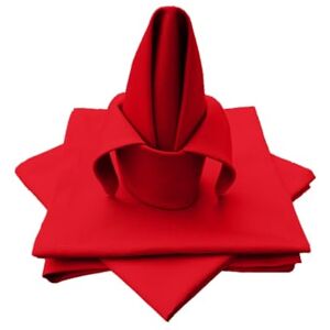 Lemos Home Hoogwaardige stoffen servetten tafelkleed 4 stuks van 100% katoen collectie concept, kleur en grootte naar keuze (stoffen servetten set van 4-45x45cm, rood) Lemos Home Hoogwaardige stoffen servetten tafelkleed 4 stuks van 100% katoen collectie concept, kleur en grootte naar keuze (stoffen servetten set van 4-45x45cm, rood)