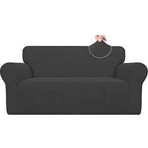 Easy-Going Stretch sofahoes, 1-delige bankhoes, meubelbeschermer, bank, zacht met elastische onderkant, antislip, schuim, kinderen, elastaan, jacquardstof, kleine ruitjes (loveseat, donkergrijs) Easy-Going Stretch sofahoes, 1-delige bankhoes, meubelbeschermer, bank, zacht met elastische onderkant, antislip, schuim, kinderen, elastaan, jacquardstof, kleine ruitjes (loveseat, donkergrijs)