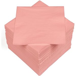 Heku 100 effen servetten, 3-laags, 33 x 33 cm, uniforme kwaliteit voor evenementen en horeca, praktische verpakking van 5 stuks, zeer absorberend en stijlvol, roze Heku 100 effen servetten, 3-laags, 33 x 33 cm, uniforme kwaliteit voor evenementen en horeca, praktische verpakking van 5 stuks, zeer absorberend en stijlvol, roze